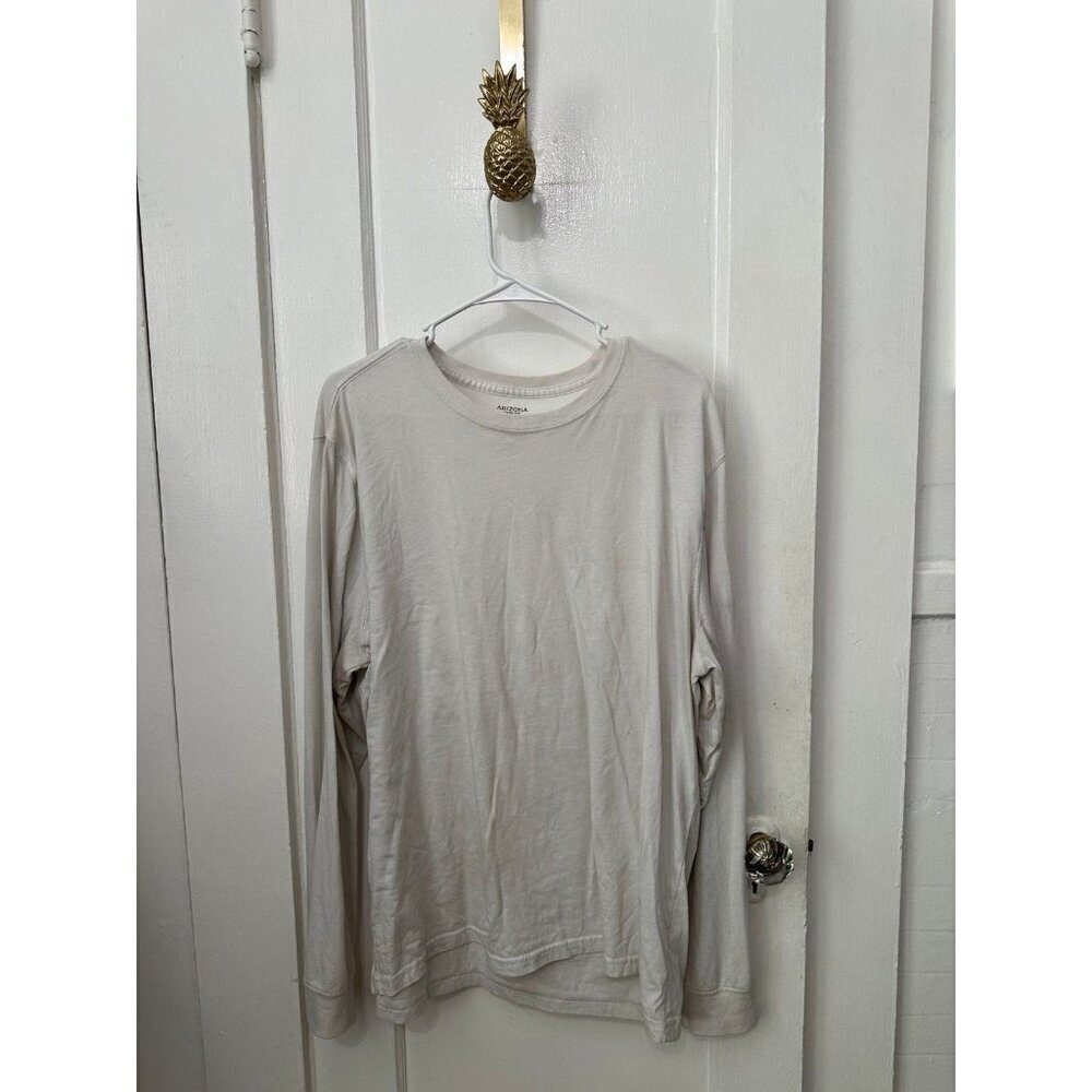 Arizona men’s size 2x-large white long sleeve shirt